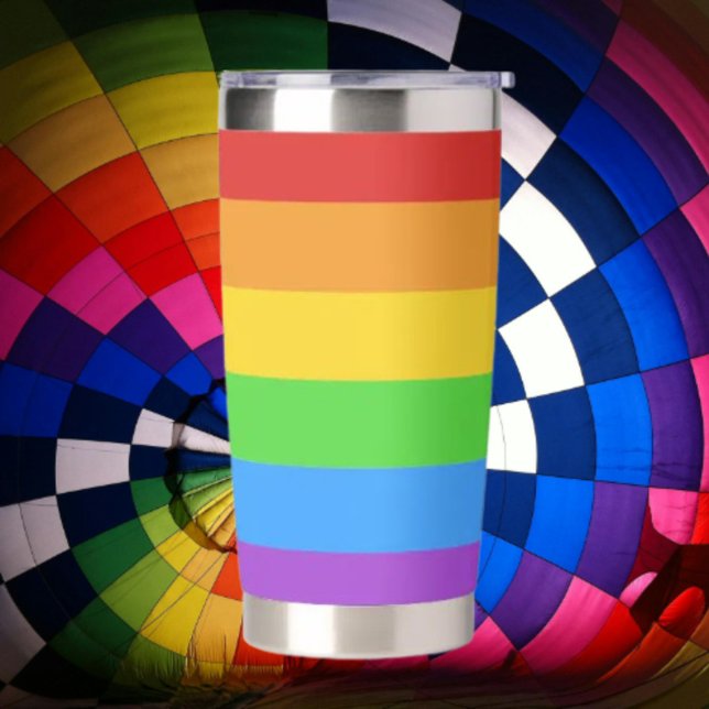 Pride Fuel: Rainbow Flag Insulated Tumbler (Creator Uploaded)