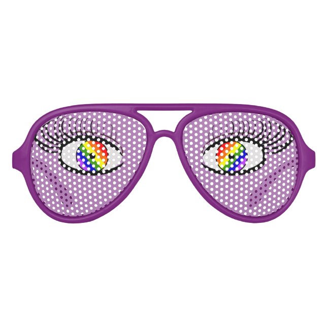 Pride Funny Glasses With Eyes (Front)