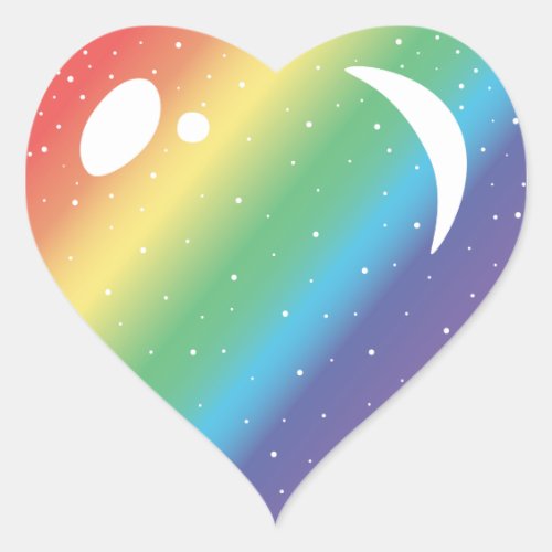 Pride Galaxy Heart Sticker