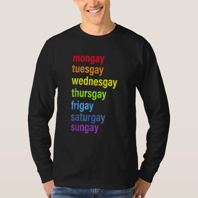 Pride Gay Agenda Love LGBT T-Shirt (Front)