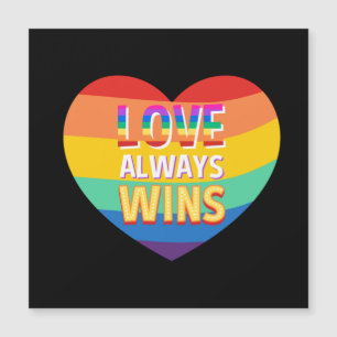 Pride gay- love always wins. Rainbow color. Ca