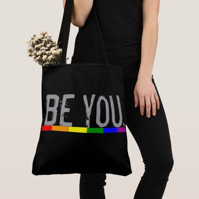 Pride Gay Pride Be You Tote Bag (Close Up)