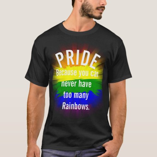 Pride Gay Pride burst rainbow flag  T_Shirt