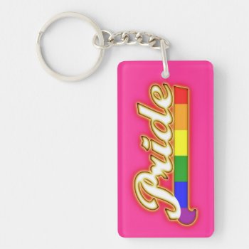 Pride Gay Pride Glowing Pride Keychain by FUNNSTUFF4U at Zazzle