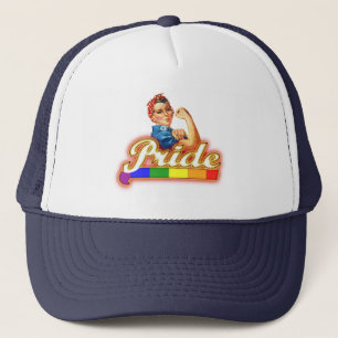 Pride Gay Pride Glowing Pride We Can Do It Trucker Hat