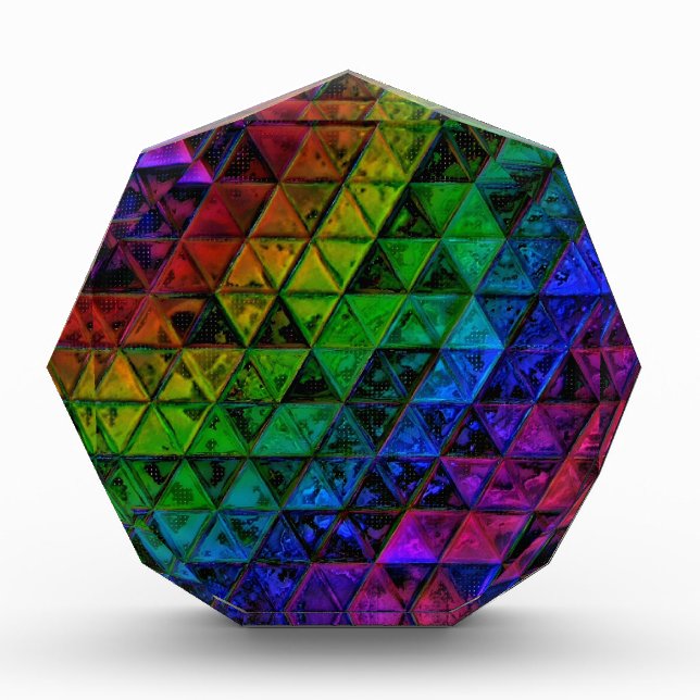 Pride Glass  Acrylic Award (Front)