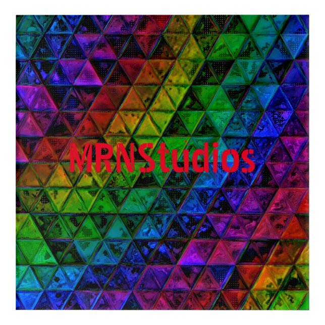 Pride Glass  Acrylic Print (Front)