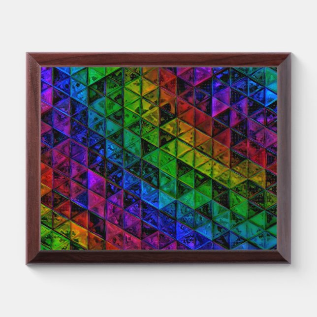 Pride Glass Award Plaque (Horizontal)