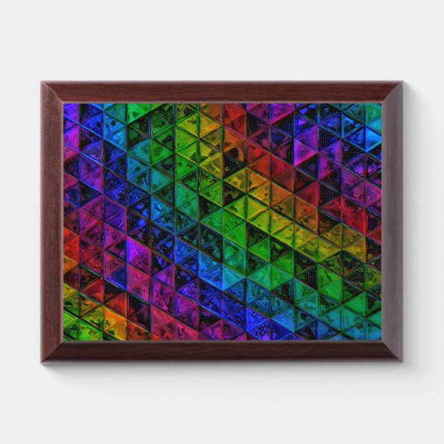 Pride Glass Award Plaque (Horizontal)