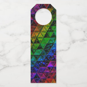 Pride Glass Bottle Hanger Tag
