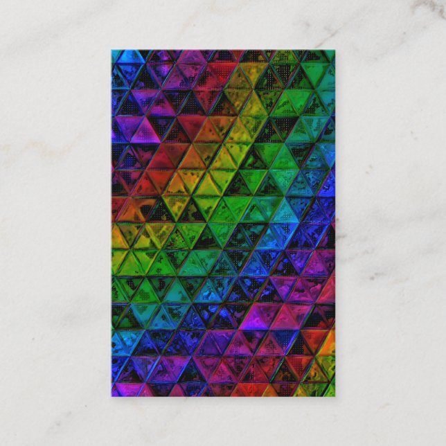 Pride Glass  Business Card (Front)