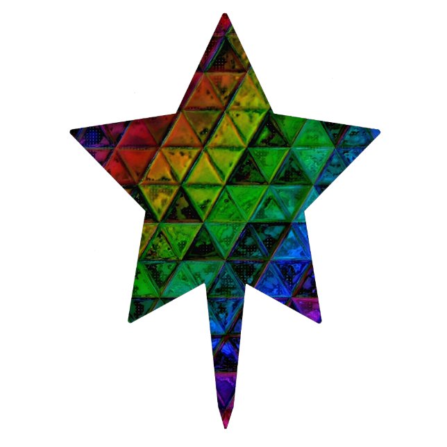 Pride Glass  Cake Topper (Front)