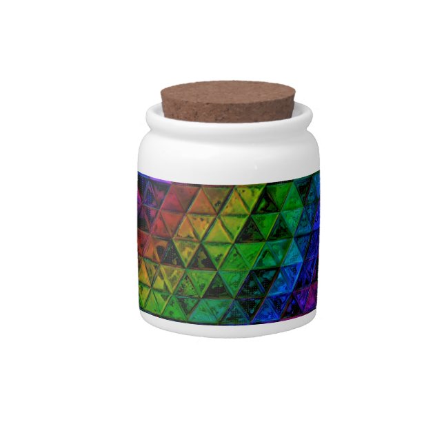 Pride Glass  Candy Jar (Front)
