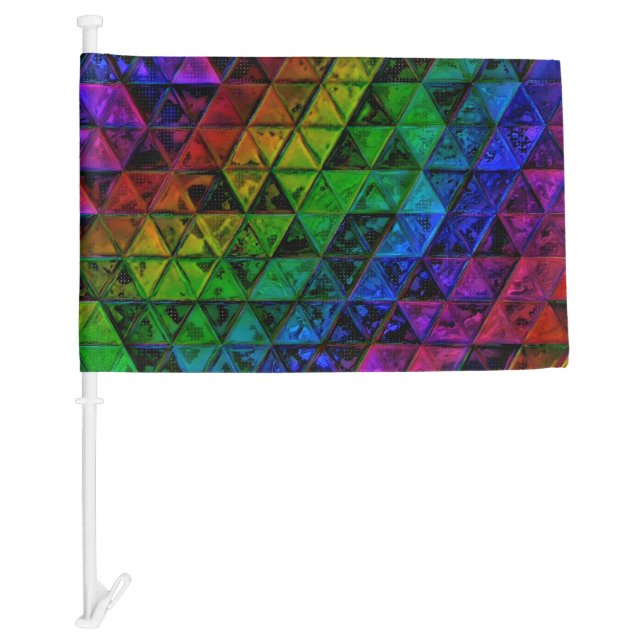 Pride Glass  Car Flag (Front)