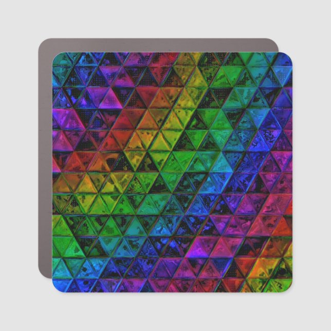 Pride Glass  Car Magnet (Front)