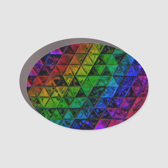 Pride Glass  Car Magnet (Front)