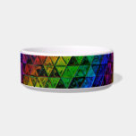 Pride Glass Ceramic Pet Bowl<br><div class="desc">Thank you for checking out my design. Follow my art on Instagram @MRNStudios or ko-fi.com/MRNStudios</div>