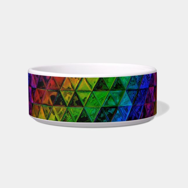 Pride Glass Ceramic Pet Bowl (Front)