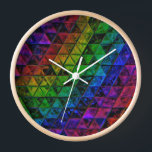 Pride Glass  Clock<br><div class="desc">Thank you for checking out my design. Follow my art on Instagram @MRNStudios or ko-fi.com/MRNStudios</div>