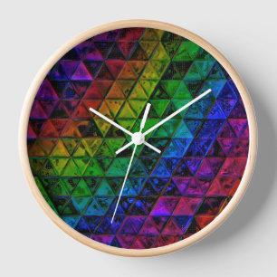 Pride Glass  Clock