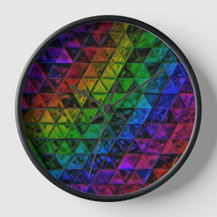 Pride Glass Clock