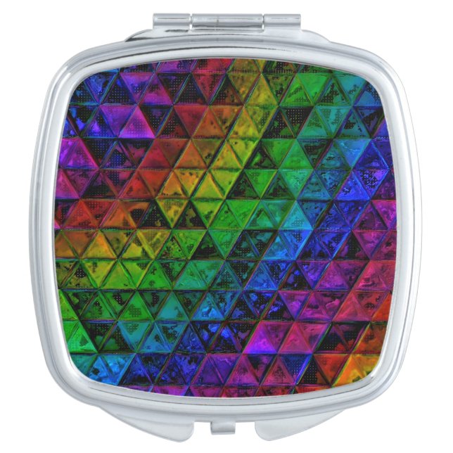 Pride Glass  Compact Mirror (Front)