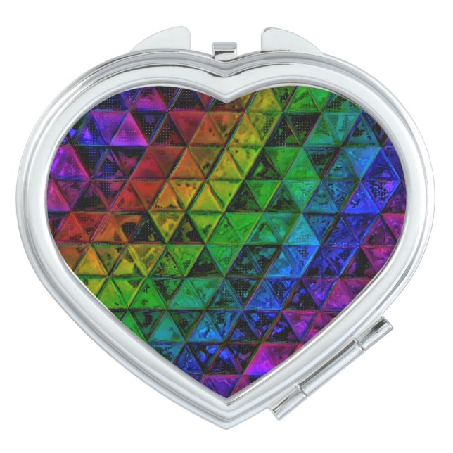 Pride Glass  Compact Mirror (Front)