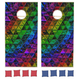 Pride Glass  Cornhole Set