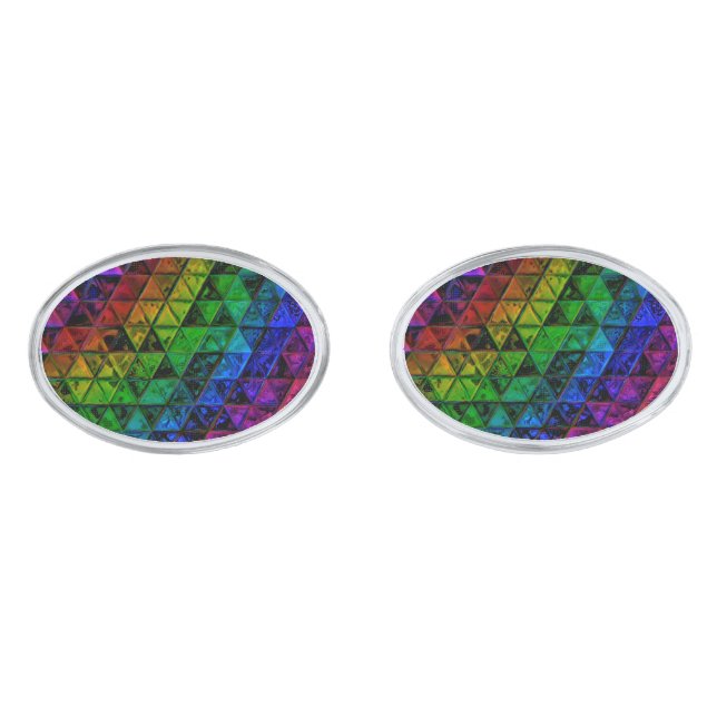 Pride Glass  Cufflinks (Front)
