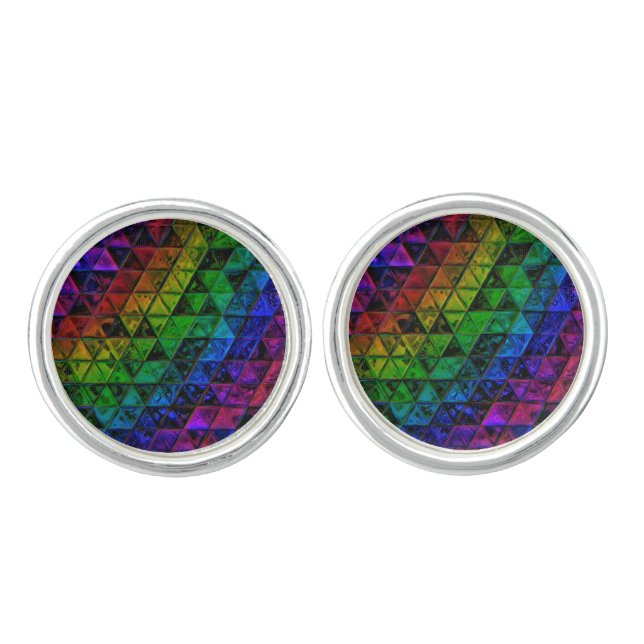 Pride Glass  Cufflinks (Front)