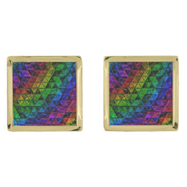 Pride Glass  Cufflinks (Front)