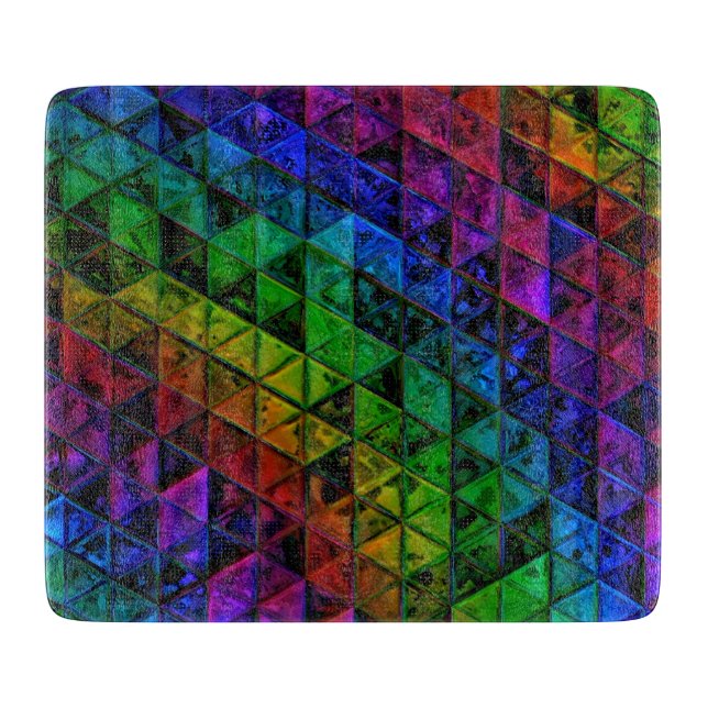 Pride Glass  Cutting Board (Front)