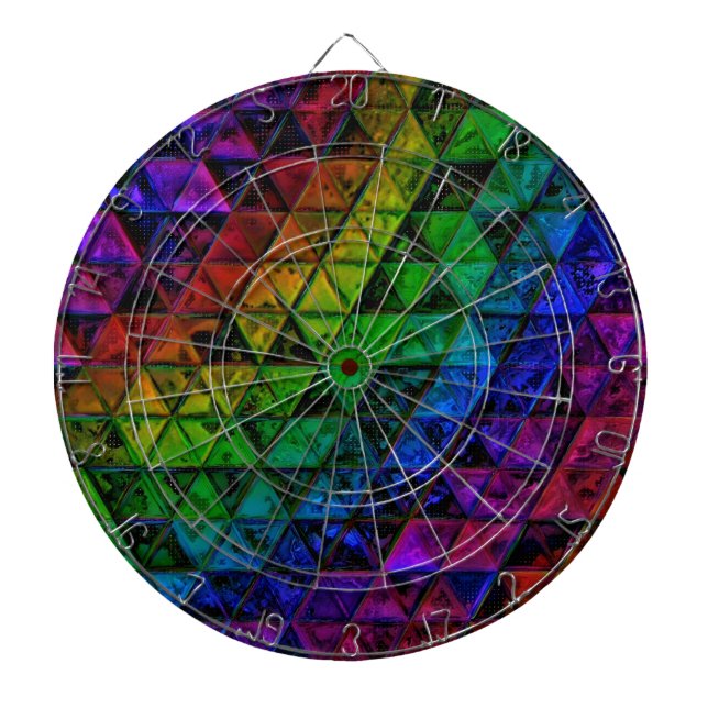 Pride Glass  Dart Board (Front)