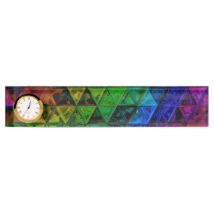 Pride Glass  Desk Name Plate
