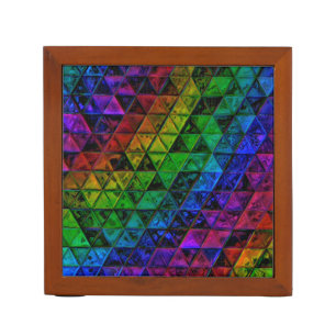 Pride Glass Desk Organizer