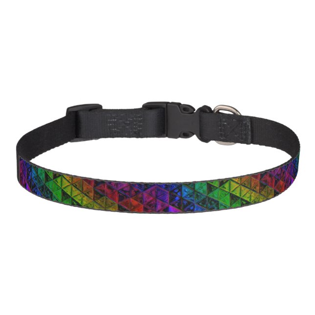 Pride Glass Dog Collar (Front)