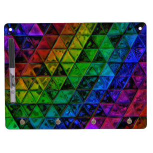 Pride Glass Dry Erase Board With Keychain Holder