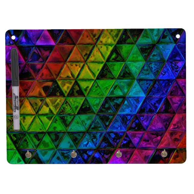 Pride Glass  Dry Erase Board With Keychain Holder (Front)