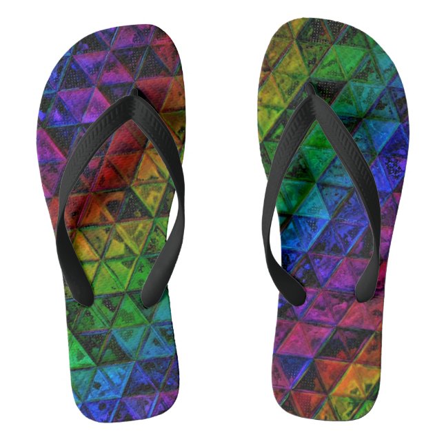 Pride Glass  Flip Flops (Footbed)