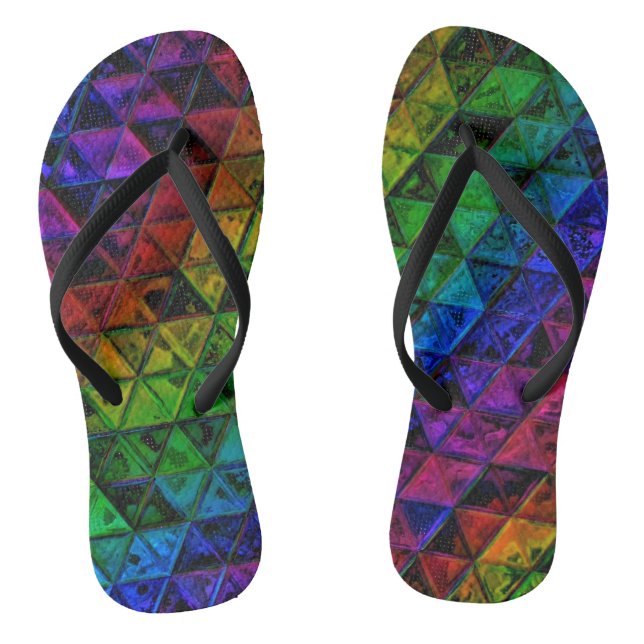 Pride Glass  Flip Flops (Footbed)