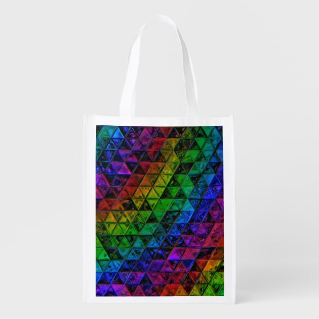 Pride Glass  Grocery Bag (Front)