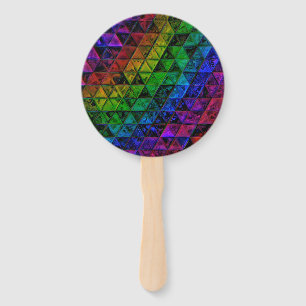 Pride Glass Hand Fan