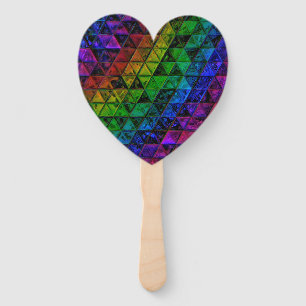 Pride Glass Hand Fan