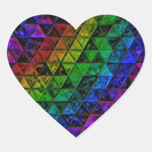 Pride Glass Heart Sticker