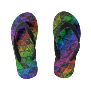 Pride Glass  Kid's Flip Flops