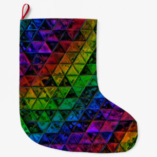 Pride Glass Large Christmas Stocking