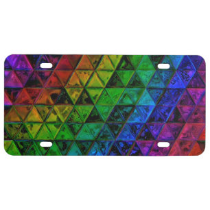 Pride Glass License Plate