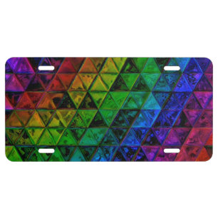 Pride Glass License Plate