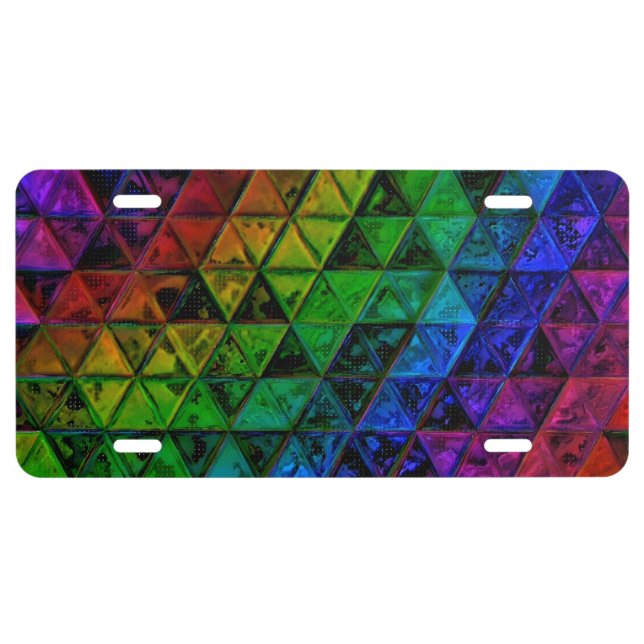 Pride Glass  License Plate (Front)