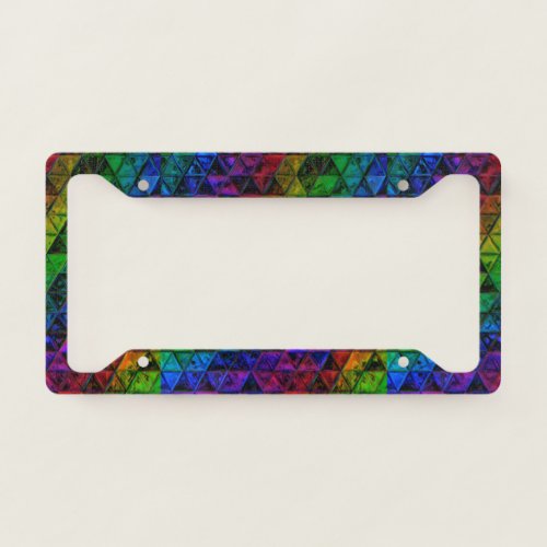 Pride Glass  License Plate Frame